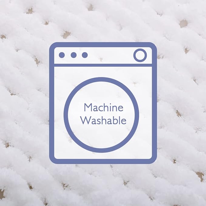 Bigacogo Chunky Knit Throw Blanket for Couch, 40x40 inches, 100% Hand Knitted with Thick Jumbo Chenille Yarn, Cozy Soft Large Rope Knot Cable Crochet Blankets for Sofa Bed Living Room, White