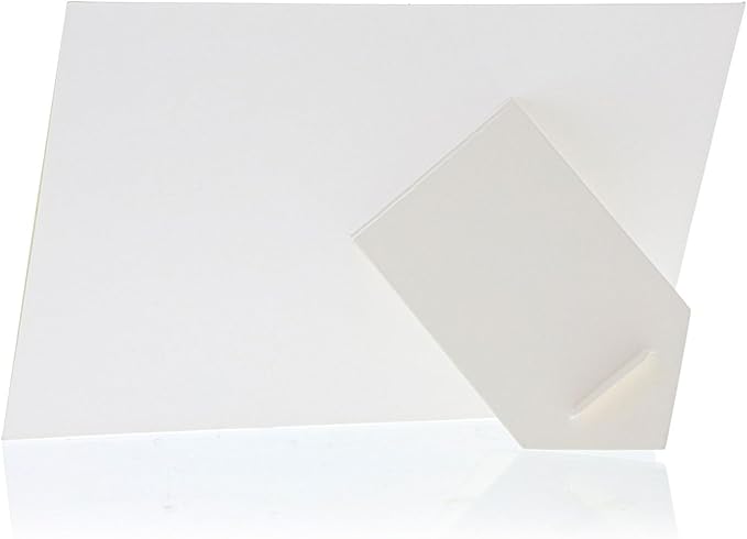 Juvale Picture Frames - 4x6 White Cardboard 50 Pack, Easel Back Tabletop - Paper Picture Frames for Crafts & DIY Decoration
