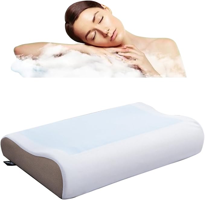 Cervical Anti Snore Pillows - Ergonomic Neck Support Pillow for Neck & Shoulder Pain Relief - Back,Stomach Sleepers,Cervical Neck Pillow,Memory Foam Pillows (White)