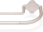 Amazon Basics Room Darkening Double Curtain Rod, 48" to 88", Nickel
