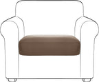 Yates Home PU Leather Couch Sofa Cushion Slipcover Water-Proof Elastic Chair RV Seat Covers Loveseat Sofa Furniture Protector Slip Cover for Settee Seater Replacement in Living Room（Chair,Camel）