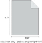 GONAAP Fuzzy Faux Fur Throw Blanket Twin Size Ice Blue Super Soft Cozy Plush Fuzzy Shaggy Blanket for Couch Sofa Bed (Ice Blue, Twin(60"x80"))