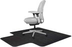 RESILIA Office Desk Chair Mat with Lip - for Low Pile Carpet (with Grippers) Black, 36 Inches x 48 Inches, Made in The USA
