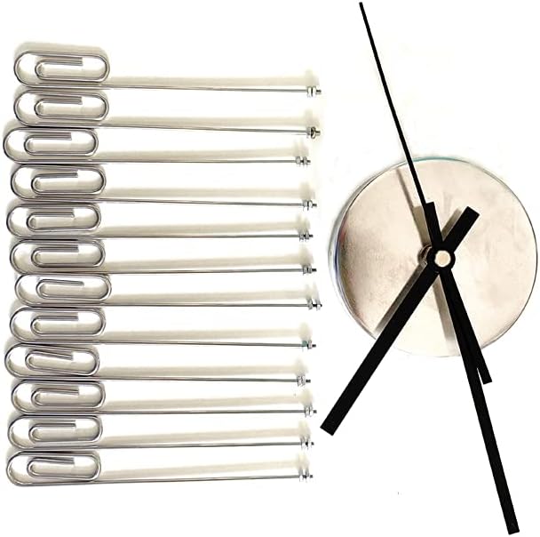 Mollytek Wall Clock Photo Collage Photo Wall Clock with Pictures Around It Wall Mounted Photo Display Clock with 16 Photo Clips for Hanging Prints, Instax, Polaroid, Holiday Cards,Artwork