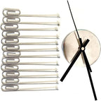 Mollytek Wall Clock Photo Collage Photo Wall Clock with Pictures Around It Wall Mounted Photo Display Clock with 16 Photo Clips for Hanging Prints, Instax, Polaroid, Holiday Cards,Artwork