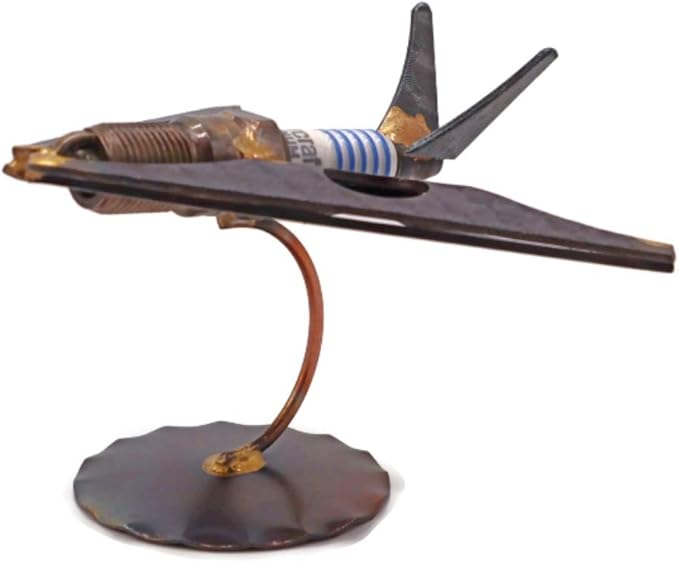 Stealth Plane (F-117) Collectible Handmade Metal Art Figurine, Desk Accessories, Trophy, Boss Gift, Home Office Décor, Aircraft