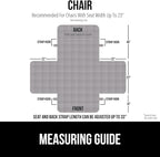 GORILLA GRIP Patented Waterproof Slip-Resistant 23" Chair Protector Cover, for Leather or Fabric Couch Cushion, Large Microsuede Furniture Covers Dogs Pets Machine Washable Slipcover, Gray