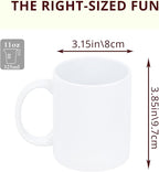 11oz Sublimation Coffee Mug Packed in White Box (24, White)