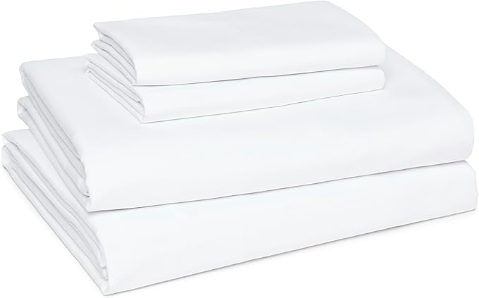 Amazon Basics Lightweight Microfiber Comforter Sets, 7 Pieces, Green, Floral, King