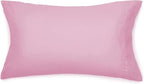 Amazon Basics 3 Piece Soft Microfiber Kid's Comforter and Pillow Sham Set, Full/Queen, Light Pink, Solid