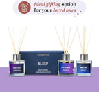 Folkulture Reed Diffusers for Home, Set of 3-5 oz | Sleep Diffuser Oil with Sticks for Bathroom Decor Accessories, Living Room, Office, Desk| Natural Essential Oils | Housewarming Gifts | Lavender