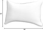 Beckham Hotel Collection Bed Pillows King Size Set of 2 - Down Alternative Pillow for Back, Stomach or Side Sleepers