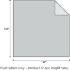 PHF 100% Cotton Waffle Blanket Oversized King 120"x120", Lightweight Breathable Extra Large 10'x10' Summer Blankets for Bed, Giant Big Luxury Aesthetic Woven Bedding for Home Decor, Oatmeal