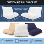 Contour Flip Pillow - 10-in-1 Rest Positions Wedge Pillow for Gentle, Plush Elevation for Back, Knees, Legs or Stomach Support Comfort & Relief - King Size (30 inch Width - Pillow ONLY)
