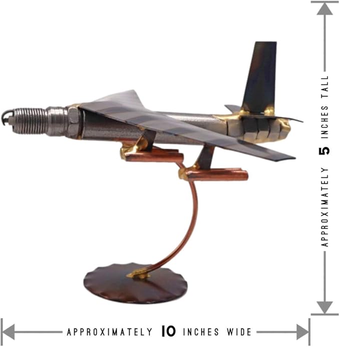 B-52 Bomber Collectible Handmade Metal Art Figurine, Desk Accessories, Trophy, Boss Gift, Home Office Décor, Airplane