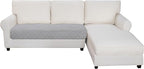 Easy-Going Sectional Couch Covers for Dogs L Shape Sofa Cover Reversible Sofa Slipcover Chaise Lounge Cover Furniture Protector Cover for Pets Dog Cat (30 x 50 inches, Light Gray/Ivory)
