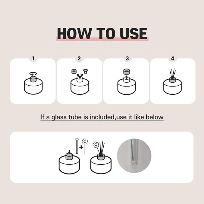 Cocod'or COCODOR Rose Flower Reed Diffuser/Black Cherry/6.7oz(200ml)/1 Pack/Reed Diffuser, Reed Diffuser Set, Oil Diffuser & Reed Diffuser Sticks, Home Decor & Office Decor, Fragrance and Gifts