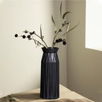 Bronze Antique Vase, 12 Inches Vintage Glass Vase Rustic European Unique Chic Style for Tabletop, Kitchen, Office, Living Room Decoration