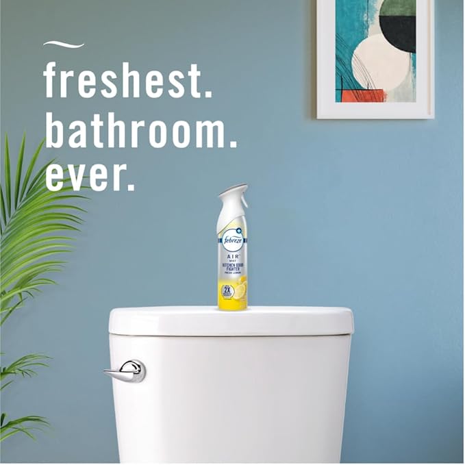 Febreze Air Freshener Spray, Odor-Fighting Room Spray, Heavy Duty Bundle, Heavy Duty Kitchen, Heavy Duty Crisp Clean, Musty Odor Fighter Scent Mix, 8.8oz, 3 Count