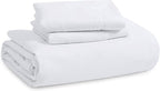 Bedsure White Oversized King Duvet Cover - 3 Pieces Prewashed Cotton-Like Extra Soft Bedding Set, Includes 1 Duvet Cover 120x98 Inches with Zipper Closure & 2 Pillow Shams, Comforter Not Included