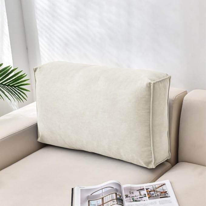 Headboaard Reading Pillow Detachable and Washable Backrest Cushion Pillow Soft and Comfortable Couch Pillows,Suitable for Courtyard Chairs,Sofas,Chairs,Bay Windows,Etc