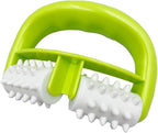 Cellulite Massage, Manual Roller Massage with Two-Wheel Massage Handle,Relax Muscles to Relieve Stress,Increases Blood Circulation,Apply to Arm/Shoulder/Leg/Back/Buttocks/Abdomen(Green)