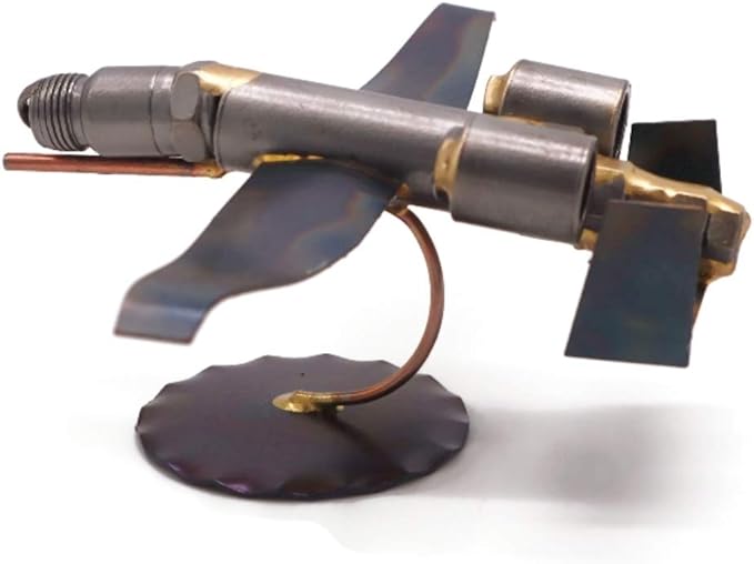 Warthog Plane Collectible Handmade Metal Art Figurine, Desk Accessories, Trophy, Boss Gift, Home Office Décor, Aircraft