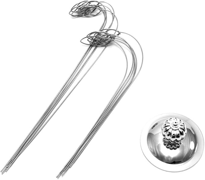 HOHIYA Photo Tree Holders Gift Card Money Picture Display Stand Clip Lottery Ticket Christmas Wedding Greeting Birthday Party Gift Silver Iron 14 Inch Taiwan Made