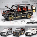 EROCK Exquisite car Model 1/24 Benz G63 AMG Model Car, Zinc Alloy Pull Back Toy car with Sound and Light for Kids Boy Girl Gift (Black)