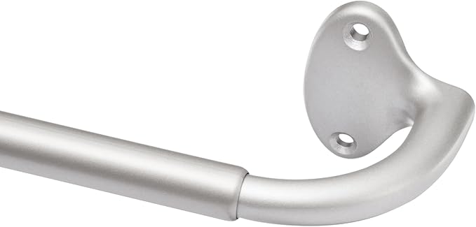 Amazon Basics Room Darkening Blackout Curtain Rod - 88" to 120", Nickel
