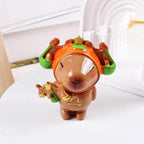 Capybara Zodiac Figurine, Libra Animal Theme Desk Decor, Resin Collectible (Libra)