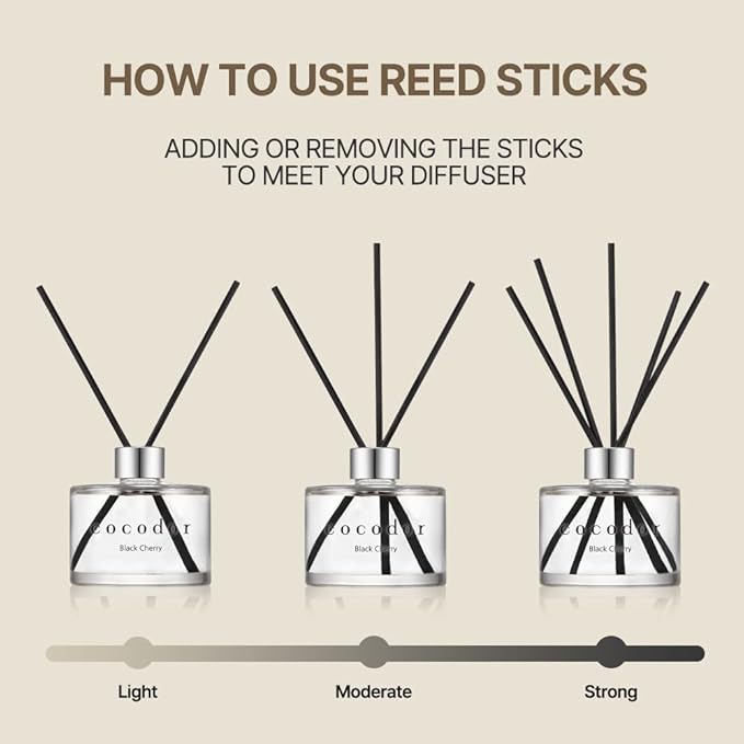 COCODOR Signature Reed Diffuser/Savon / 6.7oz / Scent Diffuser with Sticks Home Fragrance Reed Diffuser for Bathroom Shelf Decor
