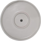 Amazon Basics Fluted Ceramic Round Planter, 10 in, White