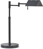 VONLUCE LED Desk Lamp, Adjustable Industrial Style Metal Table Lamp, Dimmable Reading Lamp for Living Room Bedroom Office, Black