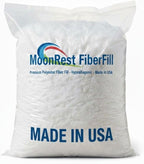 MoonRest® - Fiberfill - Synthetic Down Alternative Polyester Stuffing for Pillow Insert Form, Sofa Shams Stuffer, Decorative Throw Pillow, Cushion and Bed Pillow - Hypoallergenic