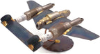 P-38 Lightning Collectible Handmade Metal Art Figurine, Desk Accessories, Trophy, Boss Gift, Home Office Décor, Aircraft