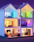 Upgraded Floor Lamp, 64.5''RGB LED Corner Lamp with App & Remote Control, 16 Million Colors & 300+ Scene, Standing Lamp with Music Sync for Living Room, Gaming Room，Bedroom