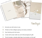 TwoDays Vanilla Girl Aesthetic Room Decor, Clean Girl Aesthetic Wall Collage Kit Pictures for Dorm, Neutral Posters, Cream Wall Art Prints for Bedroom.(Set of 50, 4" × 6")