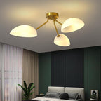 31.5”Gold-Plated Modern Ceiling Light Chandelier Light Fixture for Bedroom and Living Room Ceiling - Adjustable Light and Color with Acrylic lampshade - Sputnik Ceiling Light