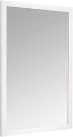 Amazon Basics Rectangular Wall Mount Mirror 24" x 36", Standard Trim, White