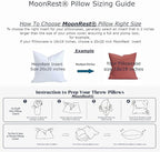 MoonRest® 25x25 Inch Synthetic Down Alternative Square Pillow Insert Form Stuffer for Sofa Shams, Decorative Throw Pillow, Cushion and Bed Pillow Stuffing - Hypoallergenic 25“X 25 “