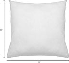 Digital Decor Premium Throw Pillow Inserts Sham - Decorative White Square Form Pillow Inserts - Perfect for Bedroom, Sofa & Couch (1 Pack)