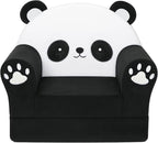 MONKISS Cute Toddler First Chair, Kids' Armchairs, Mini Couch for Baby, Panda, 1~2.5 Years Old