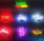 Neon Signs Beer Bar Club Bedroom Alligator Gator Neon Signs Compatible for Bud Beer Light for Office Hotel Pub Cafe Birthday Party Man Cave Neon Light Art Wall Lights 18 X 15 Inches