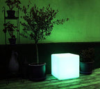 Mr.Go Rechargeable LED Color-Changing Light Cube 8", Dimmable Soothing Mood Lamp with Remote, 16 RGB Colors 4 Modes, Waterproof Cube Lights for Home Patio Party Accent Ambient Decorative Lighting