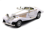 1:28 Scale Pullback Diecast Metal Antique Classic Model Cars Collectible Toy Gifts (White,Length 6.5in/16.8cm)
