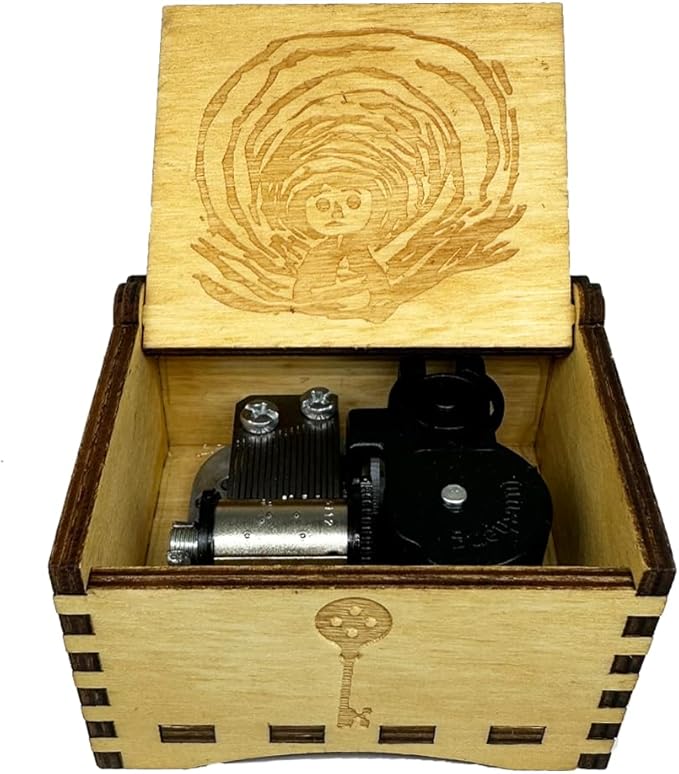 Youtang Music Box Engraved Wooden Gifts Mini Musical Box Play Dreaming for Birthday/Anniversary/Valentine's Day/Christmas (Wind up, Brown)