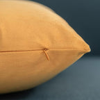 Couch Pillow Covers 22x22 Golden Yellow: 2 Pack Cozy Soft Velvet Square Throw Pillow Cases for Farmhouse Home Decor