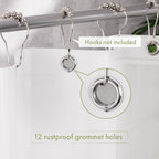 AmazerBath Shower Liner, 72x78 Plastic Frosted Shower Curtain Liner, PEVA Cute Shower Curtain Liners, Vinyl Waterproof Shower Curtain Liner with 3 Magnets, Lightweight Shower Curtains for Bathroom