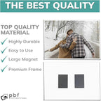 pbf 3-Pack 5x7 & 3-Pack 7x5 Magnetic Picture Frames for Refrigerator | Clear Magnetic Acrylic Frames | Magnetic Photo Holders for Fridge, Locker, Photo Board, Art Display, Sign Holder